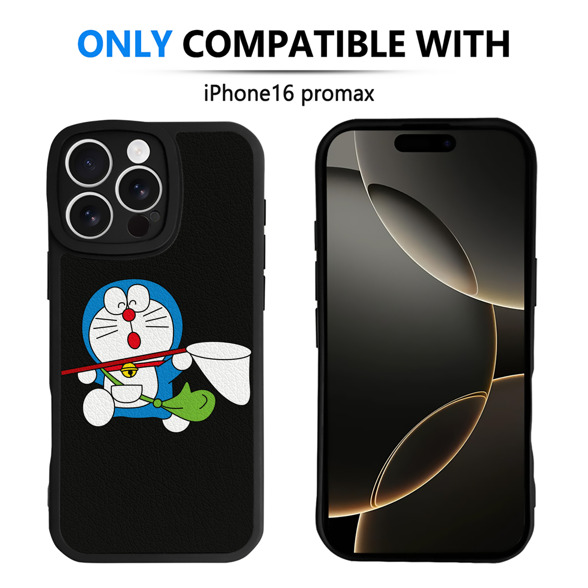 （画像用） ドラえもん Doraemon 【iPhone 16シリーズ対応】シリコンスマホケース（レザー調） 材質：シリコン
